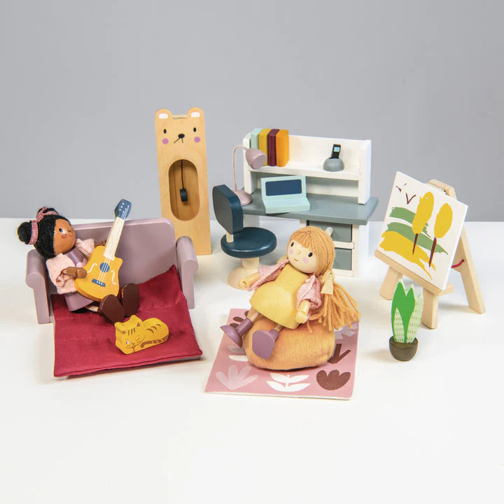 Dolls House Study Wooden Furniture by Tender Leaf Toys - Image 8