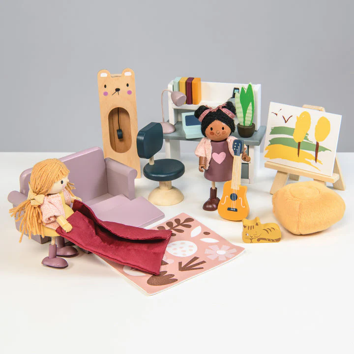Dolls House Study Wooden Furniture by Tender Leaf Toys - Image 9