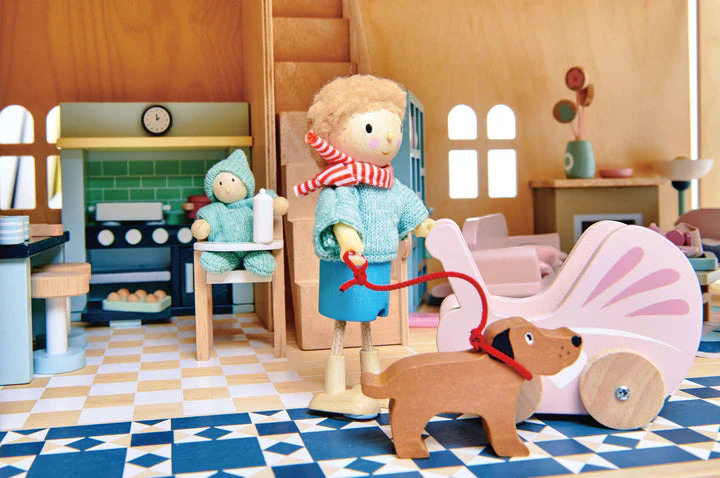 Dolls House Wooden Nursery Set by Tender Leaf Toys - Image 2