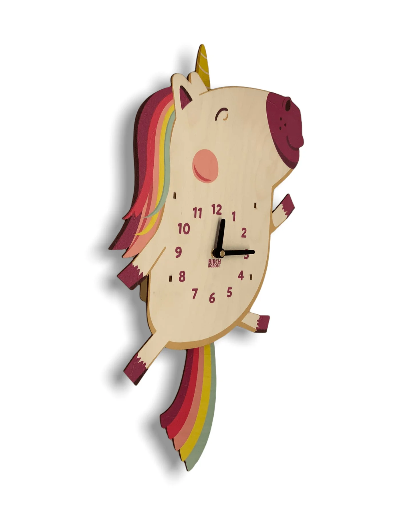 Dolly the Unicorn Double Pendulum Clock by Birch Robot - Image 2