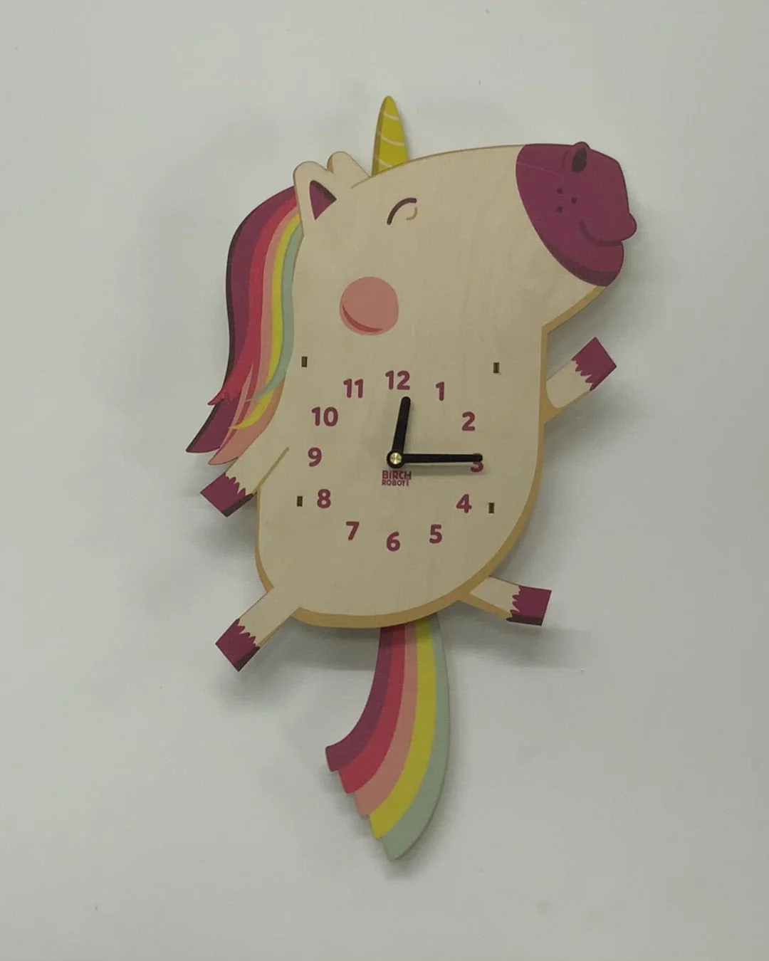 Dolly the Unicorn Double Pendulum Clock by Birch Robot - Image 4
