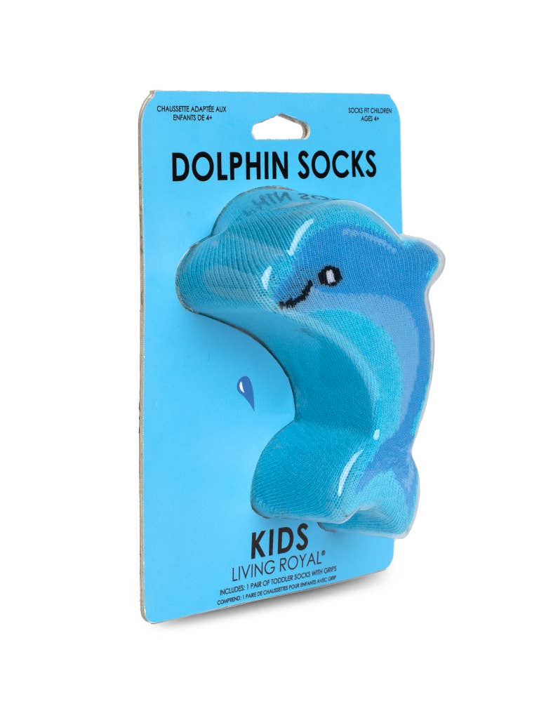 Dolphin Kids Crew Socks by Living Royal - Image 3