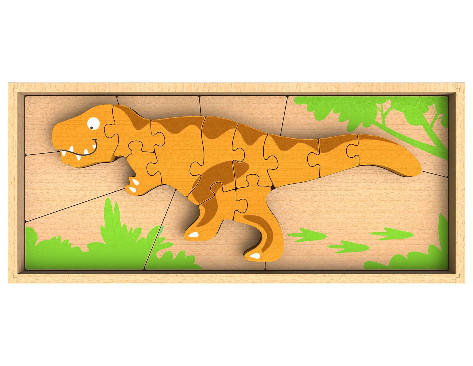Double Sided Dino Skeleton Puzzle - Tyrannosaurus by BeginAgain - Image 2