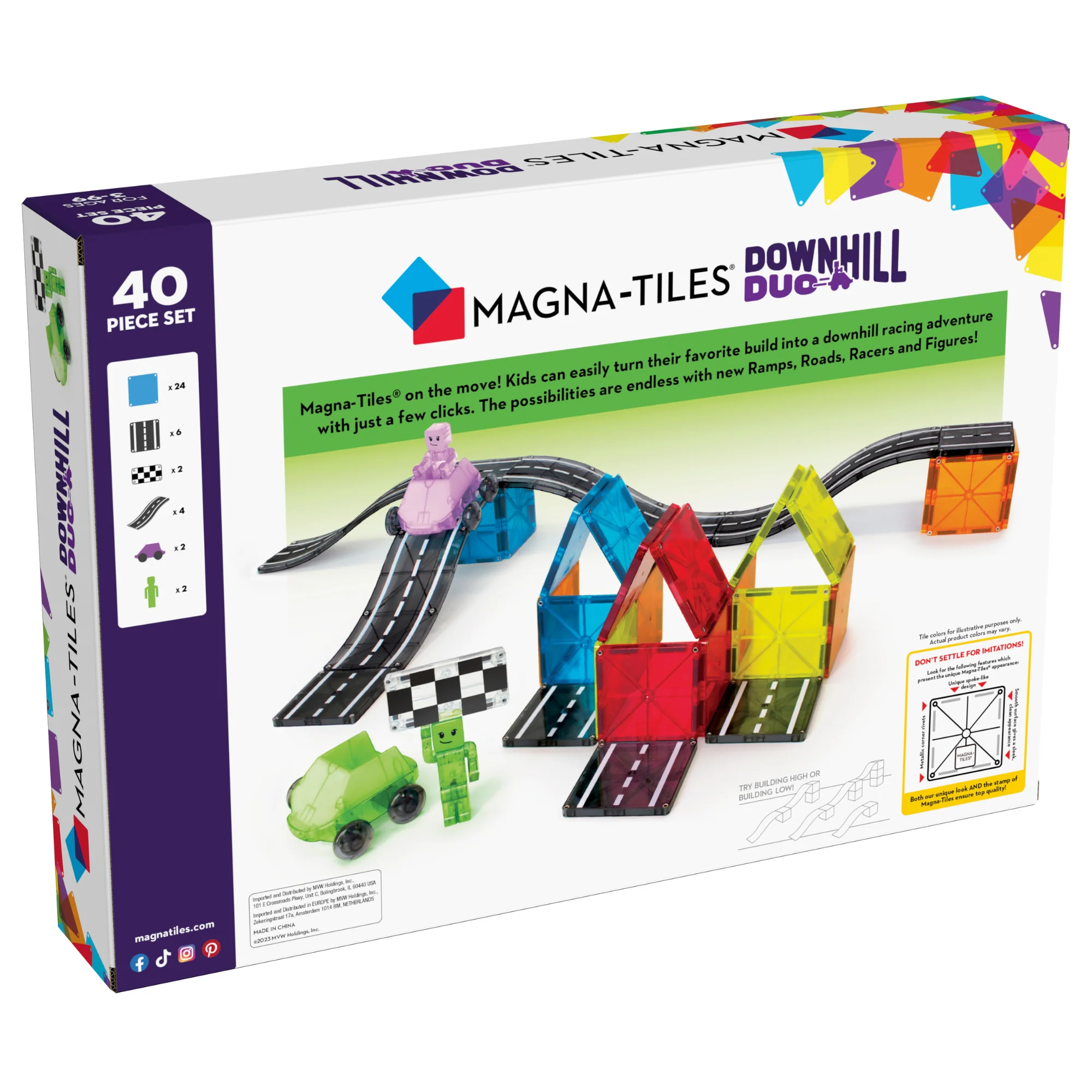 Downhill Duo 40 Piece Set by Magna-Tiles - Image 7