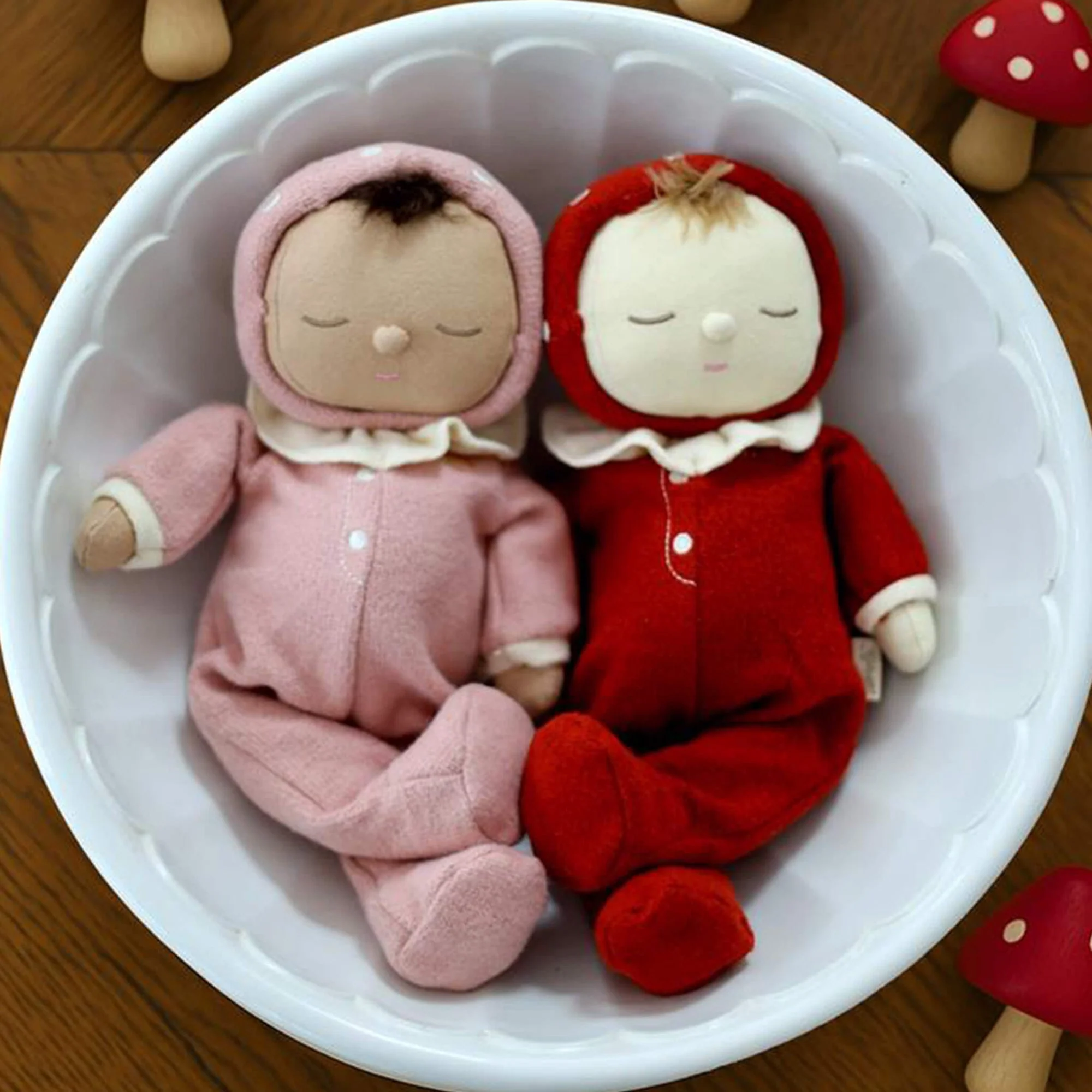 Dozy Dinkum - Toadstool Moppet (Red) by Dinkum Dolls - Image 3