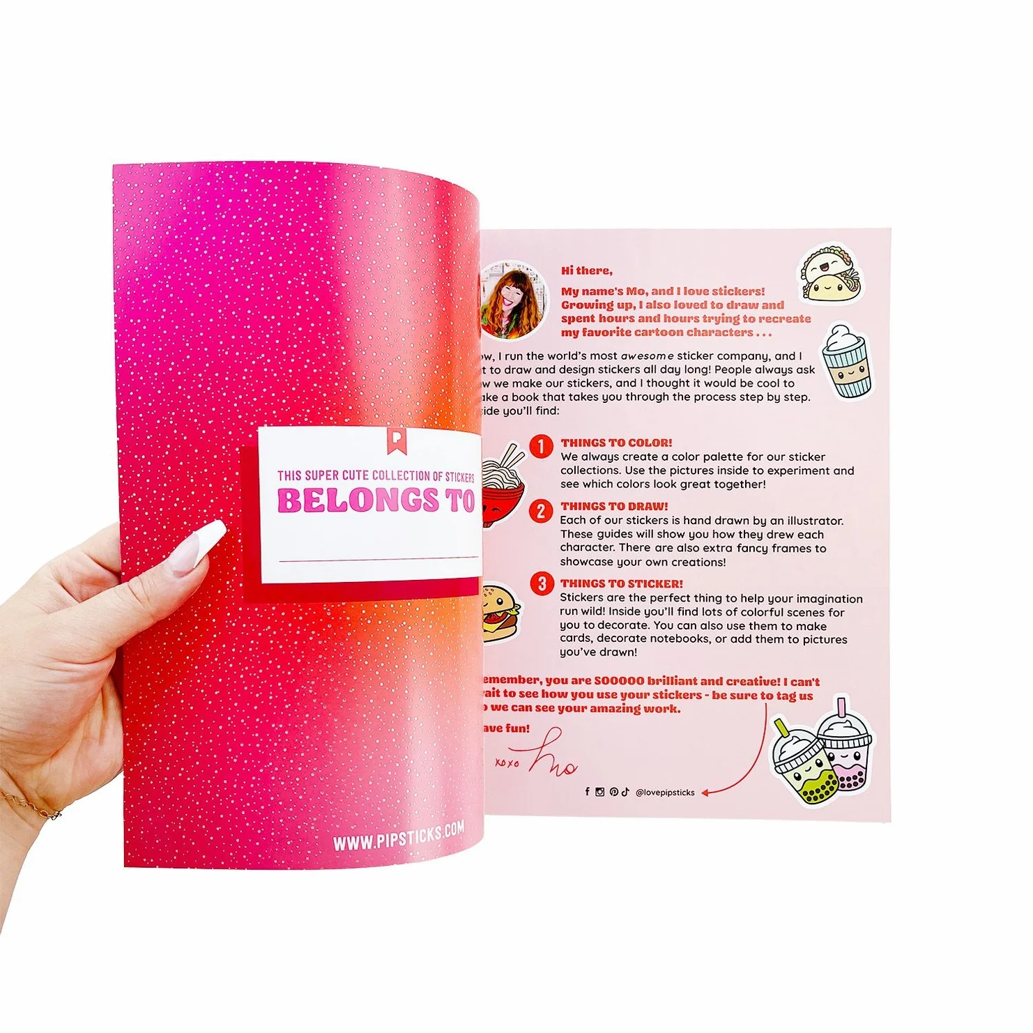 Draw Along Food Stickers Book by Pipsticks - Image 2