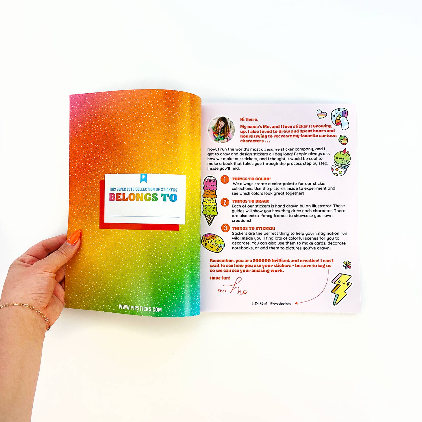 Draw Along Rainbow Stickers Book by Pipsticks - Image 2