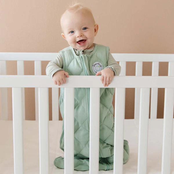 Dream Weighted Sleep Sack - Sage Green by Dreamland Baby - Image 4