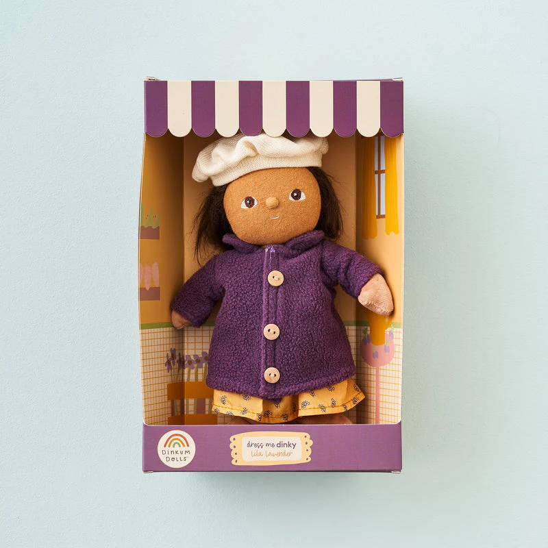 Dress Me Dinky Doll - Lila Lavender by Dinkum Dolls - Image 3