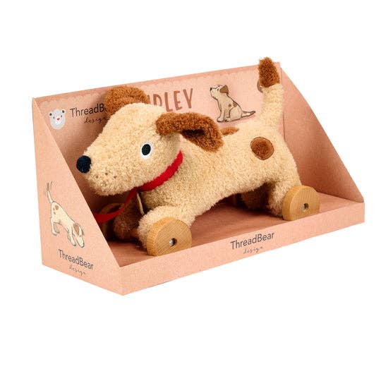 Dudley Dog Pull Along Toy by Threadbare Design - Image 2
