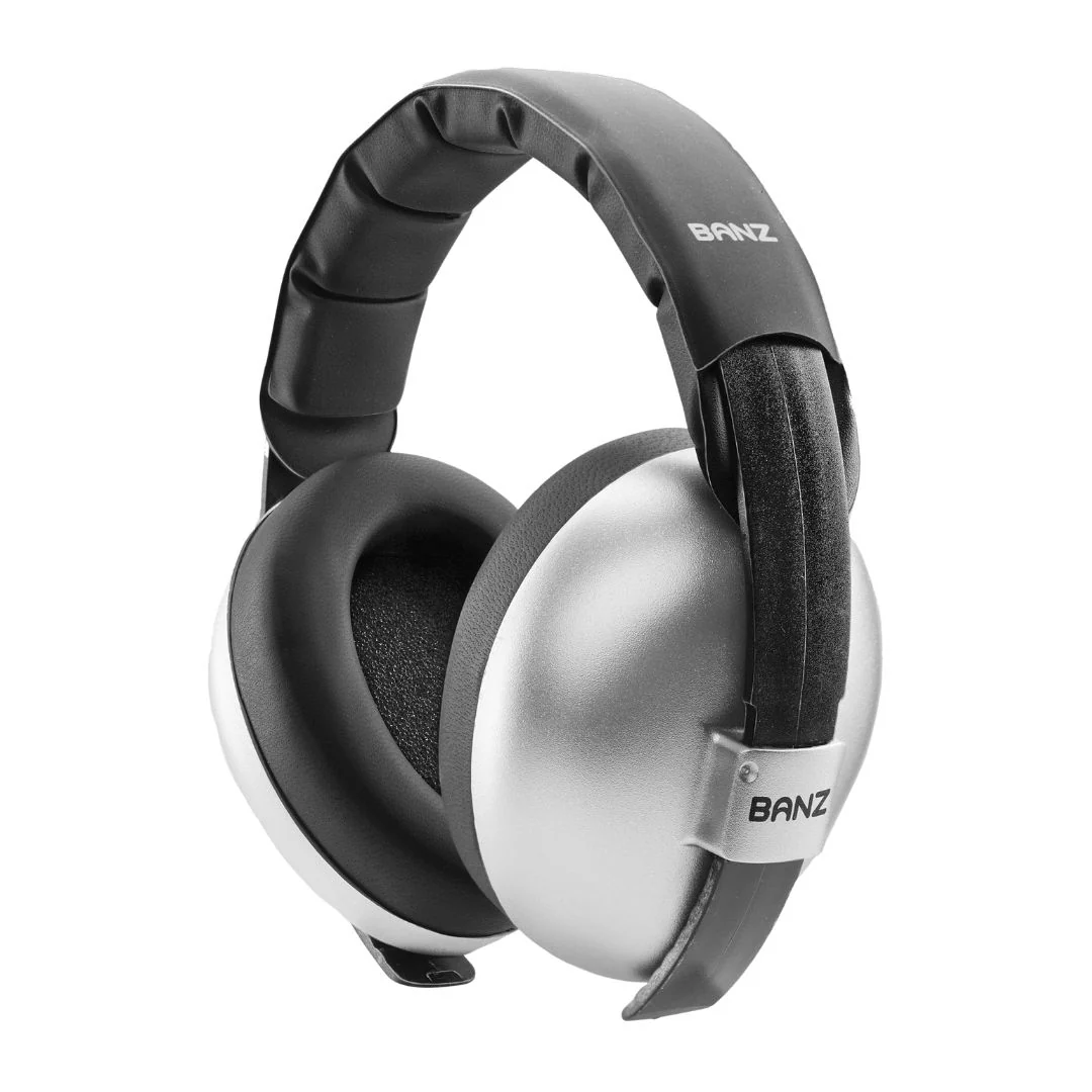 Ear Muffs for Baby + Toddler - Silver by Baby Banz