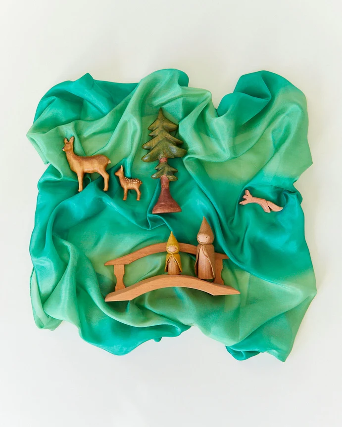 Earth Playsilks - Forest by Sarah's Silks - Image 2