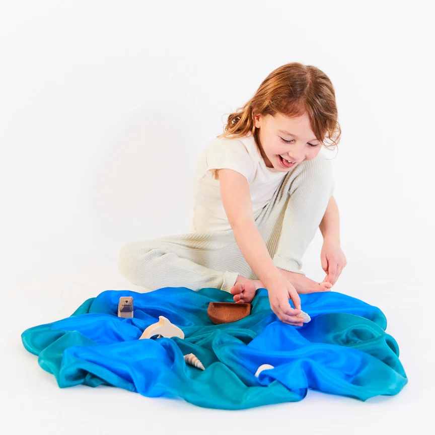 Earth Playsilks - Ocean by Sarah's Silks - Image 5