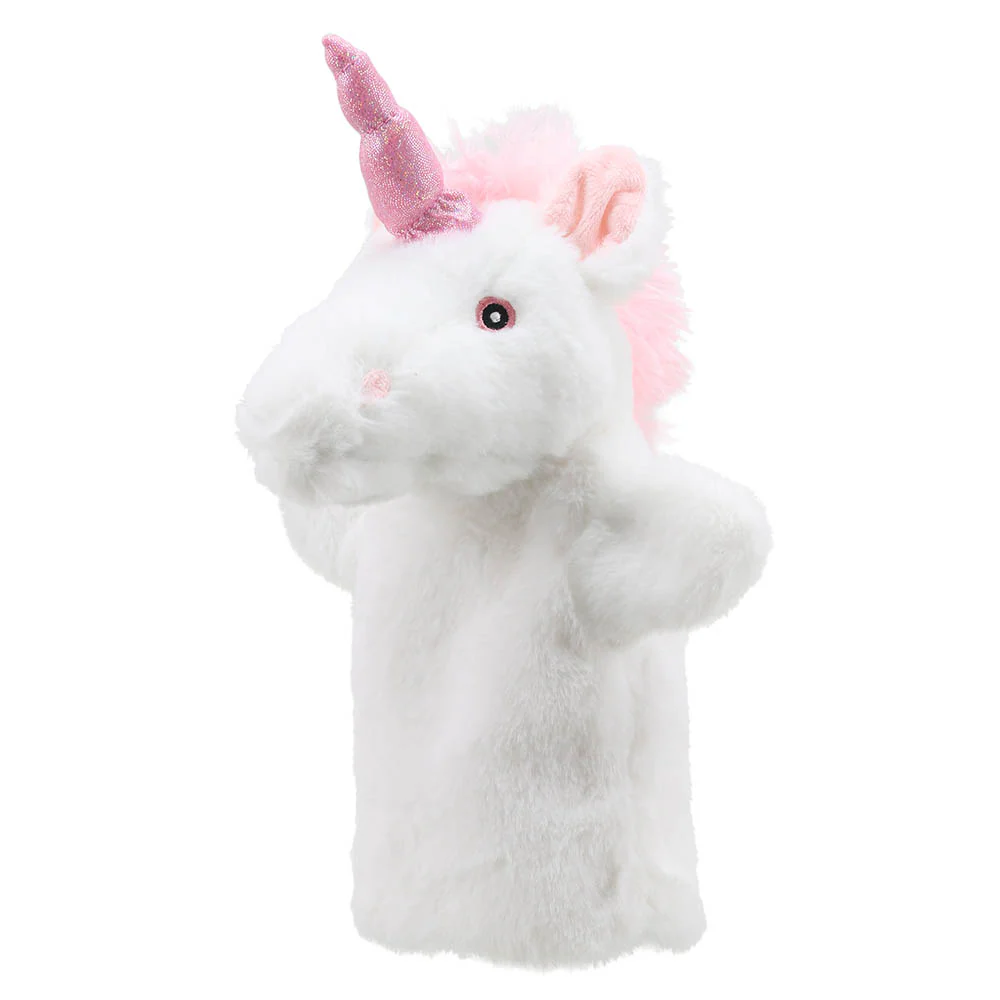 Eco Animal Buddies Hand Puppet - Unicorn by The Puppet Company - Image 2