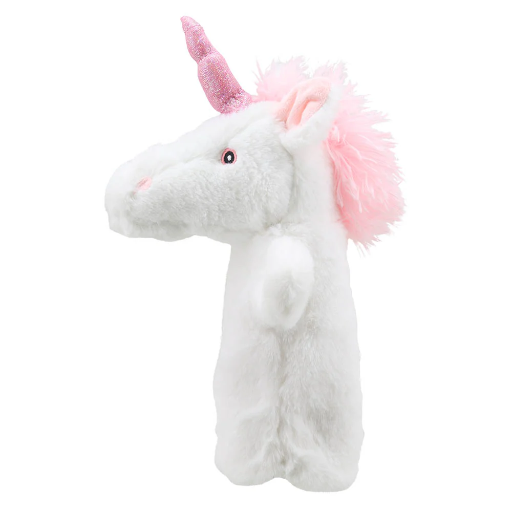 Eco Animal Buddies Hand Puppet - Unicorn by The Puppet Company - Image 3