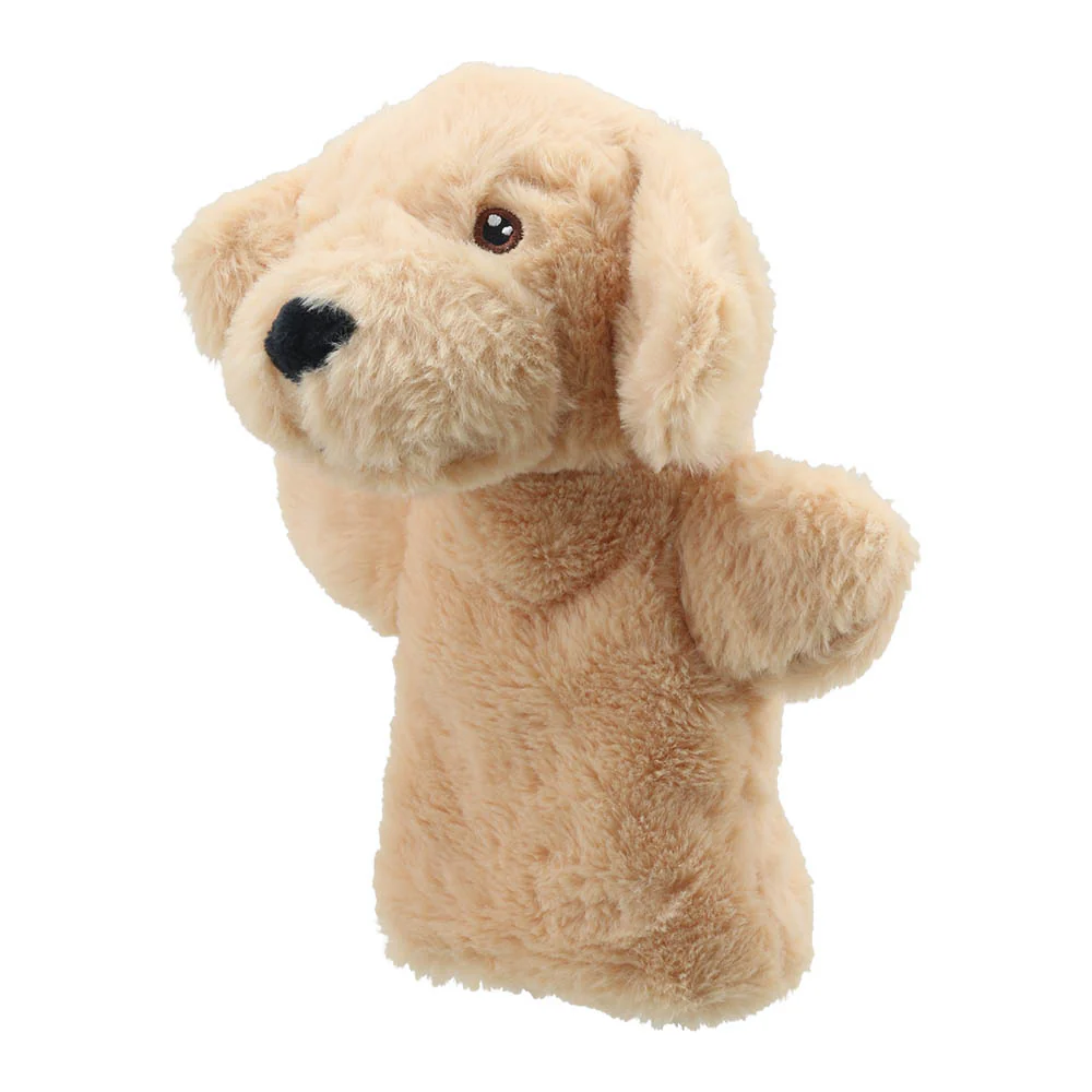 Eco Animal Hand Puppet Buddies - Yellow Labrador by The Puppet Company - Image 2