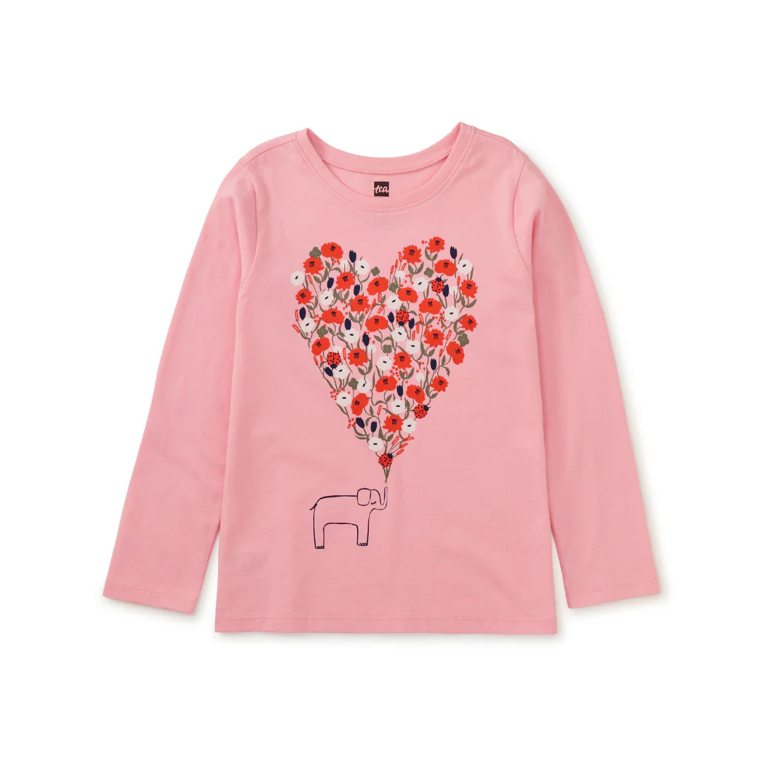 Elephant Heart Graphic Tee - Blossom by Tea Collection - FINAL SALE