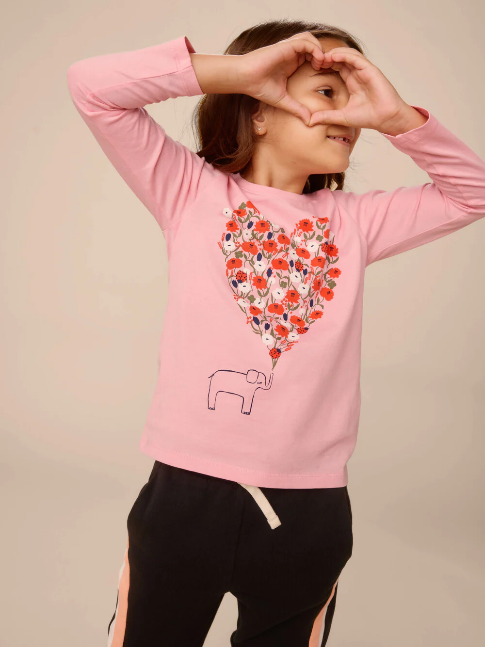 Elephant Heart Graphic Tee - Blossom by Tea Collection - FINAL SALE - Image 3