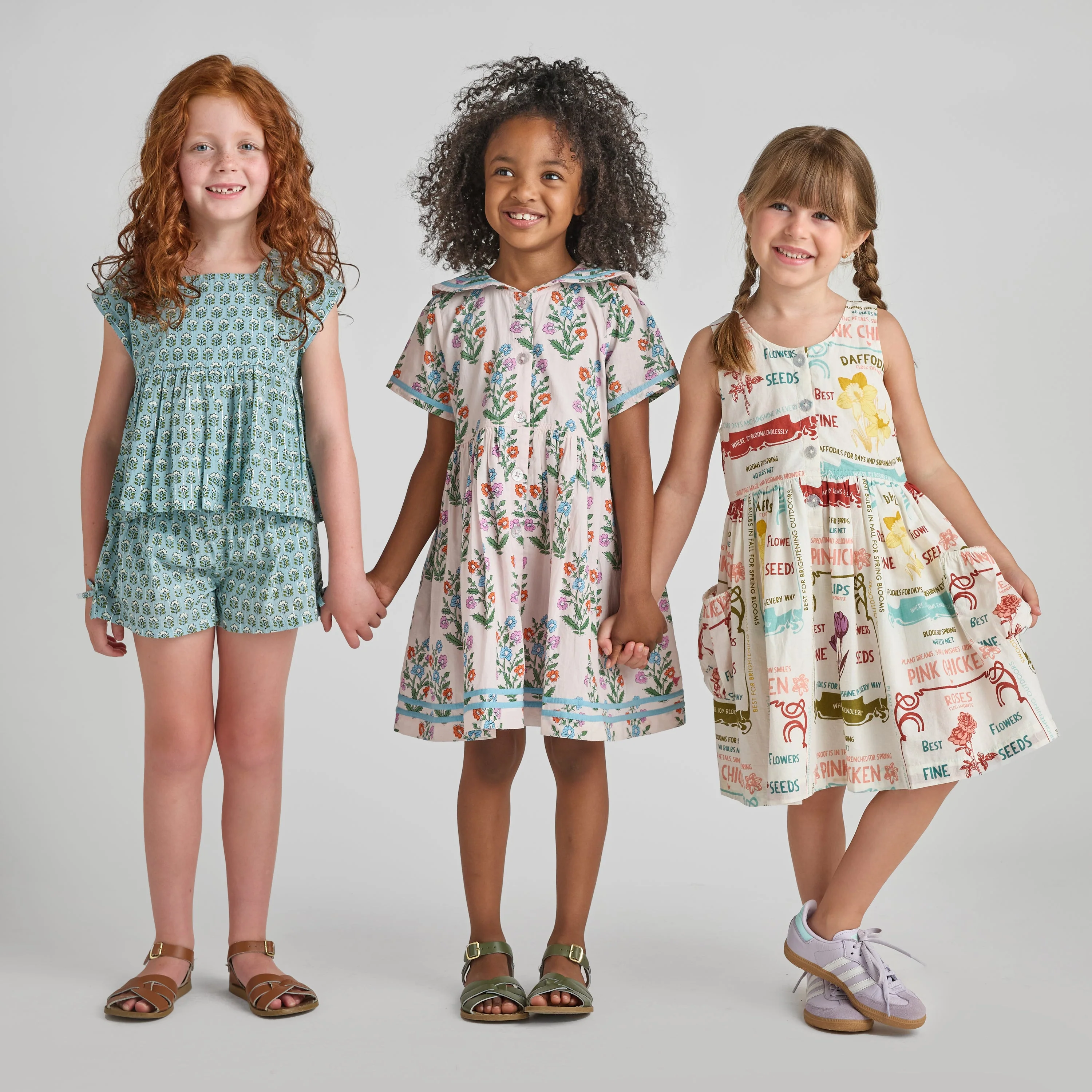Elowen Dress - Pink Dewdrop BlockPrint by Pink Chicken - Image 2