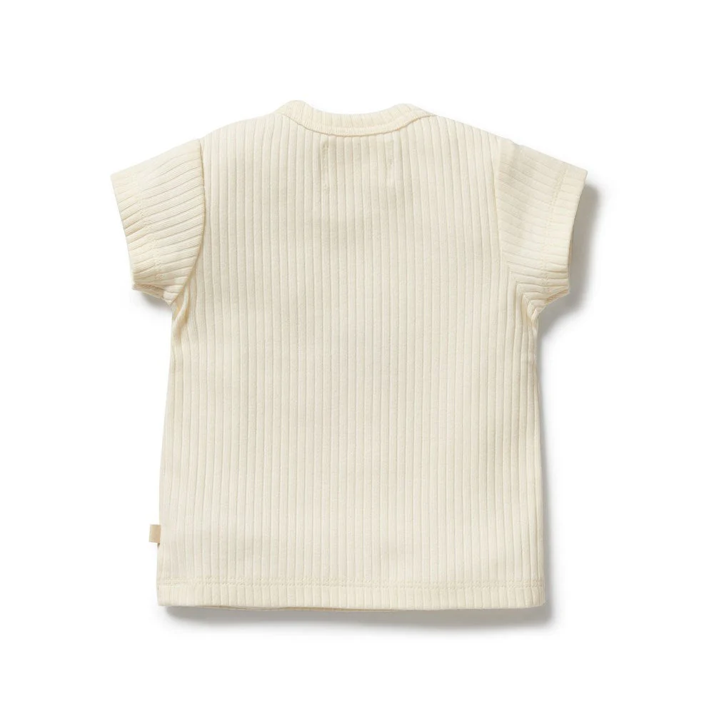 Embroidered Organic Tee - Strawberry Kisses by Wilson & Frenchy - Image 3