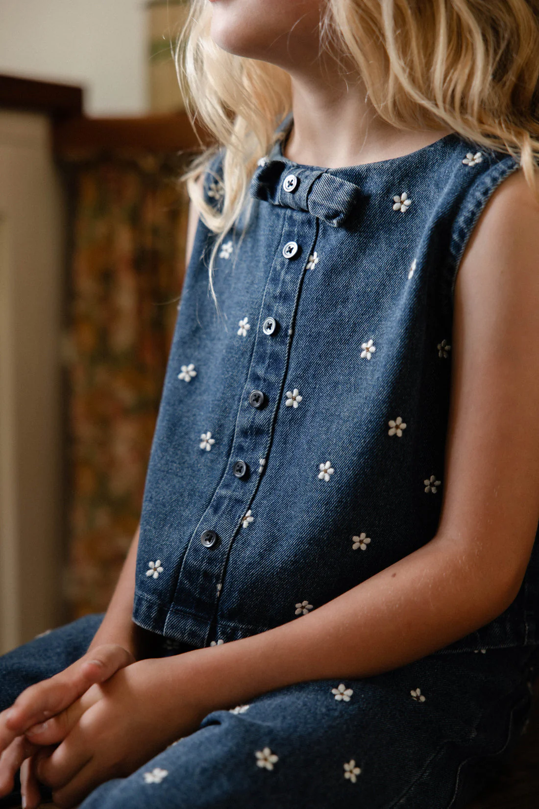 Etta Top-Josie Floral Denim by Jamie Kay - Image 11
