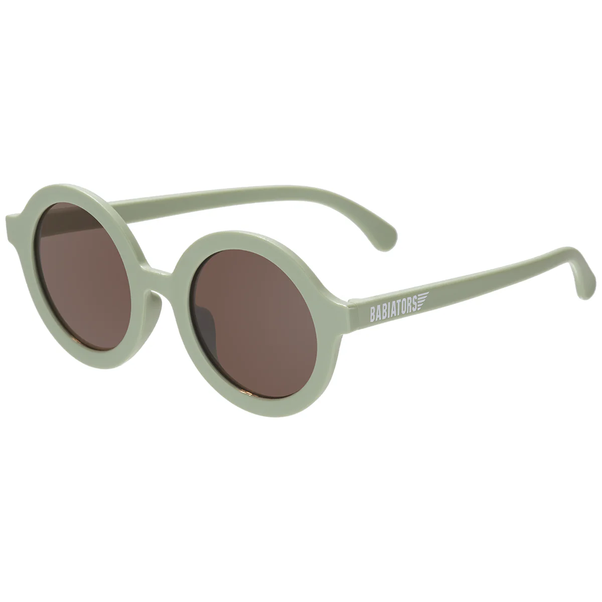 Euro Round Sunglasses - All the Rage Sage with Amber Lens by Babiators - Image 2