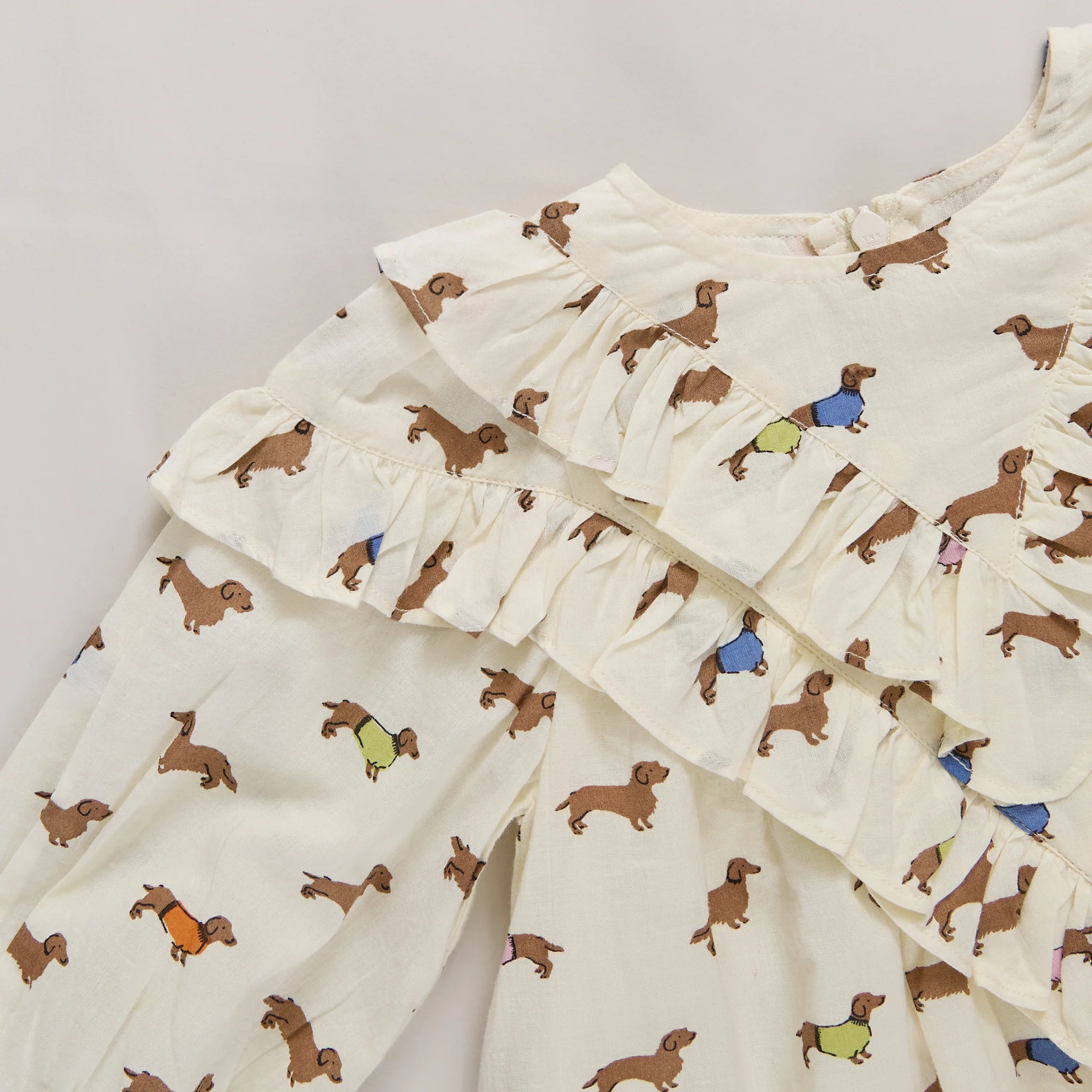 Everly Dress - Dachshunds In Sweaters by Pink Chicken - FINAL SALE - Image 2