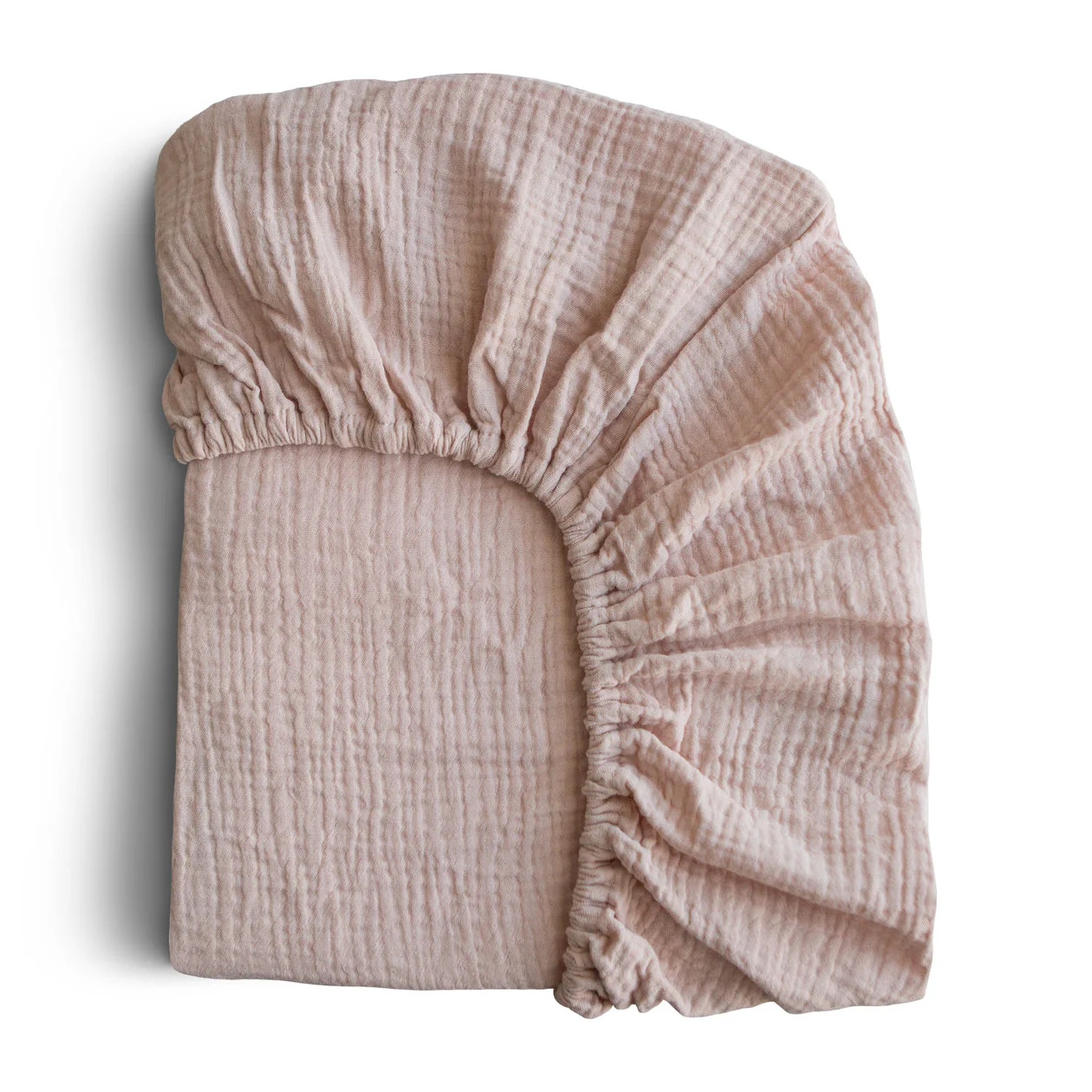 Extra Soft Muslin Crib Sheet - Blush by Mushie & Co