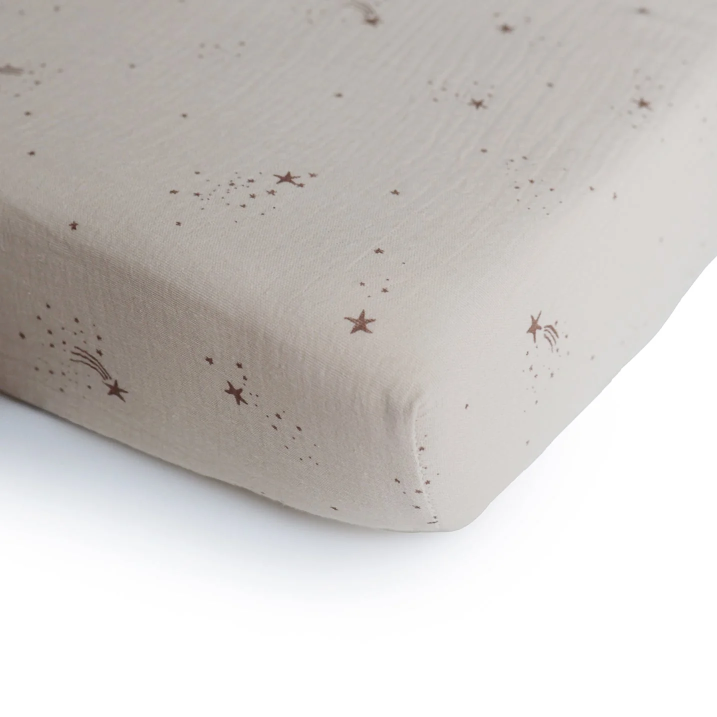 Extra Soft Muslin Crib Sheet - Falling Stars by Mushie & Co - Image 2