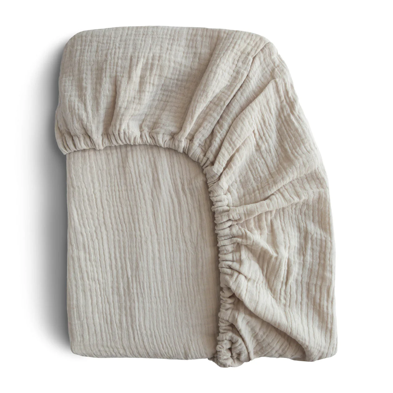 Extra Soft Muslin Crib Sheet - Fog by Mushie & Co
