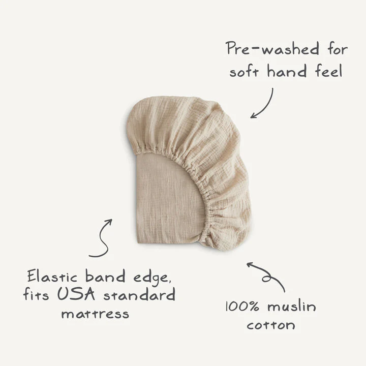 Extra Soft Muslin Crib Sheet - Kites by Mushie & Co - Image 6