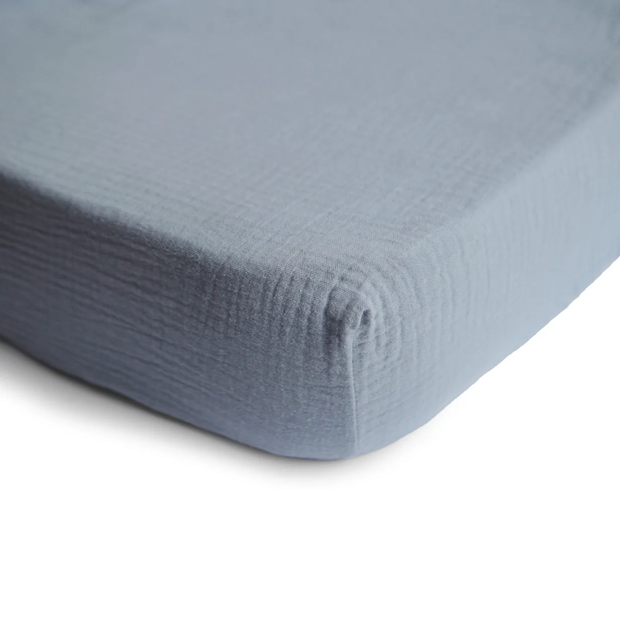 Extra Soft Muslin Crib Sheet - Tradewinds by Mushie & Co - Image 2