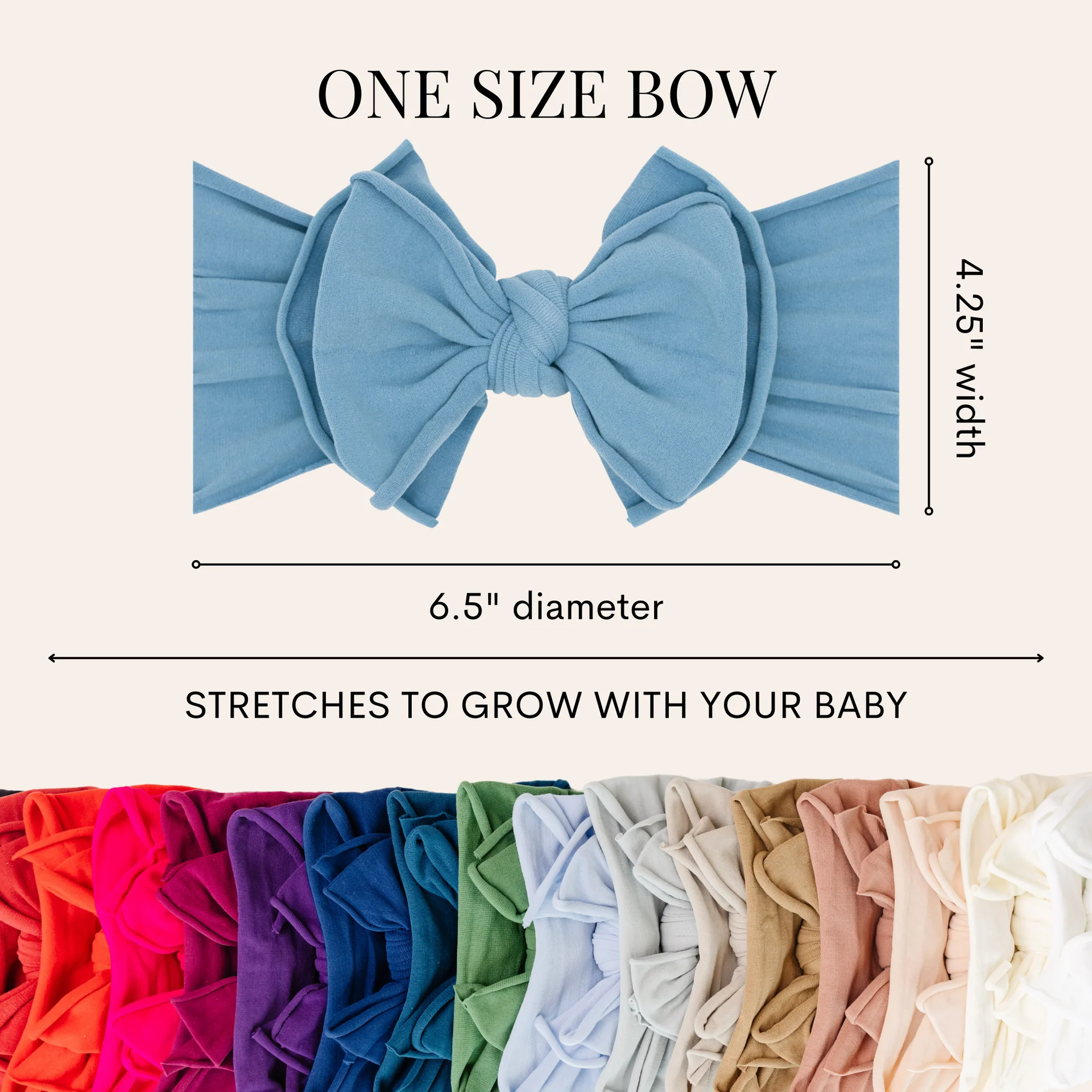 Fab-bow-lous Headband - Ivory by Baby Bling - Image 5