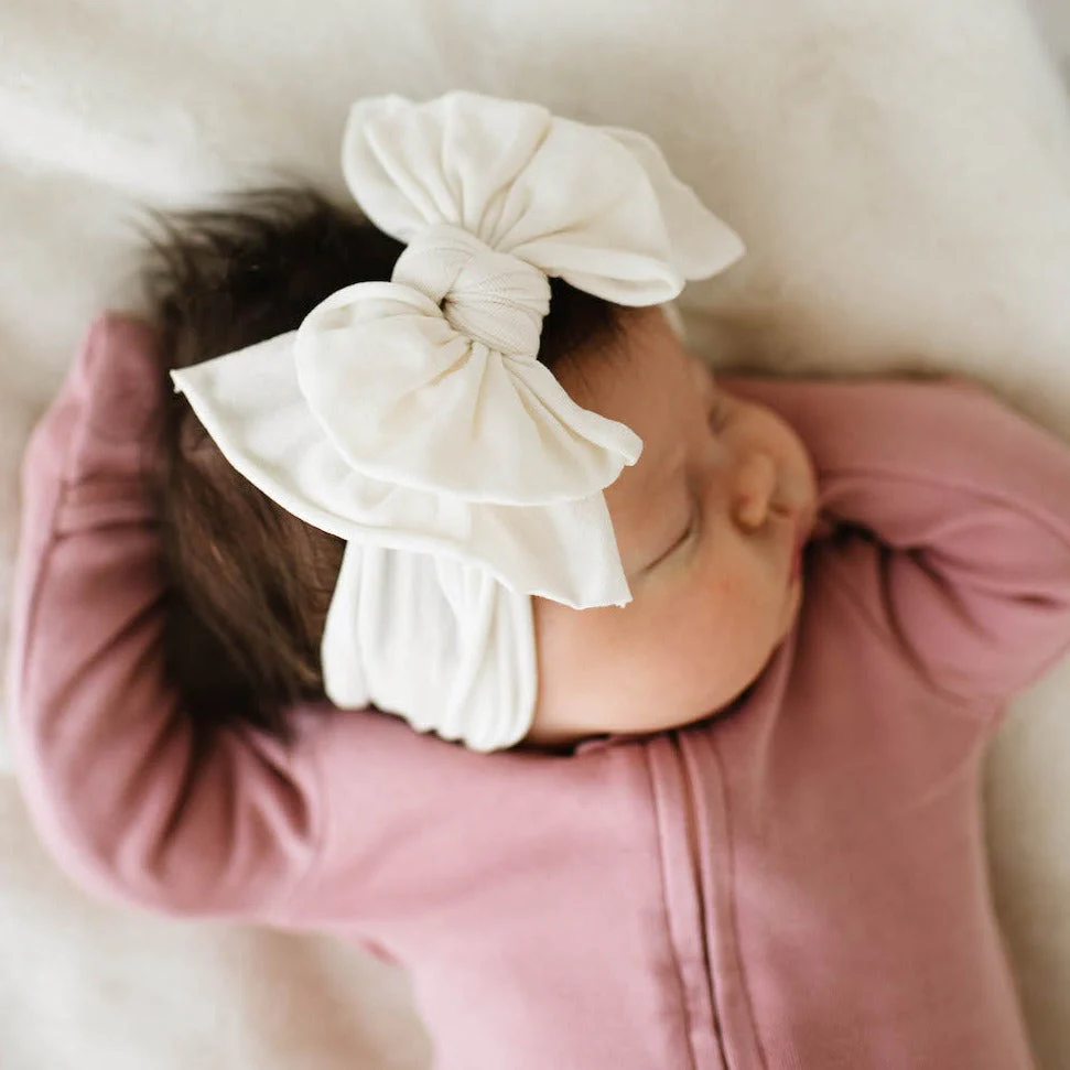 Fab-bow-lous Headband - Ivory by Baby Bling - Image 7