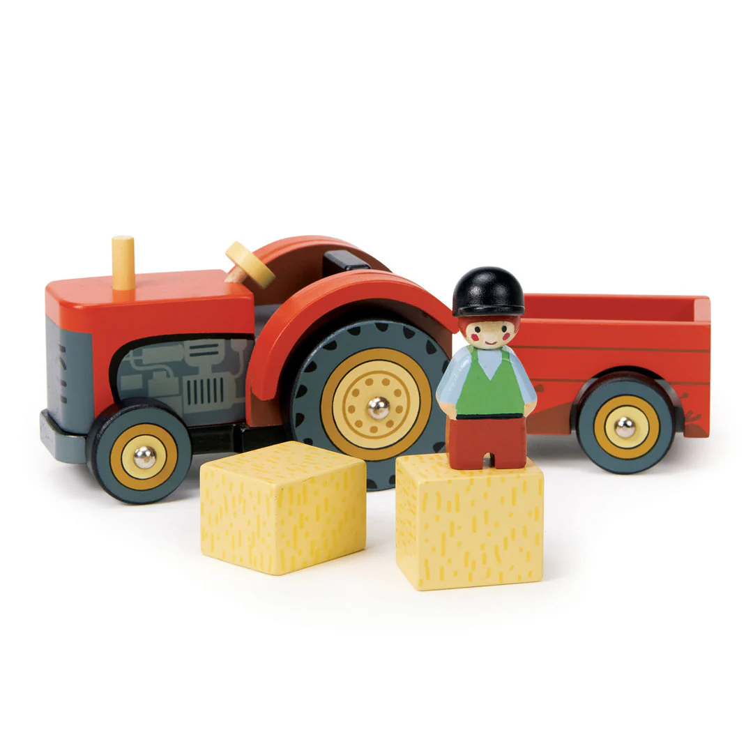 Farmyard Tractor Wooden Toy by Tender Leaf Toys - Image 5