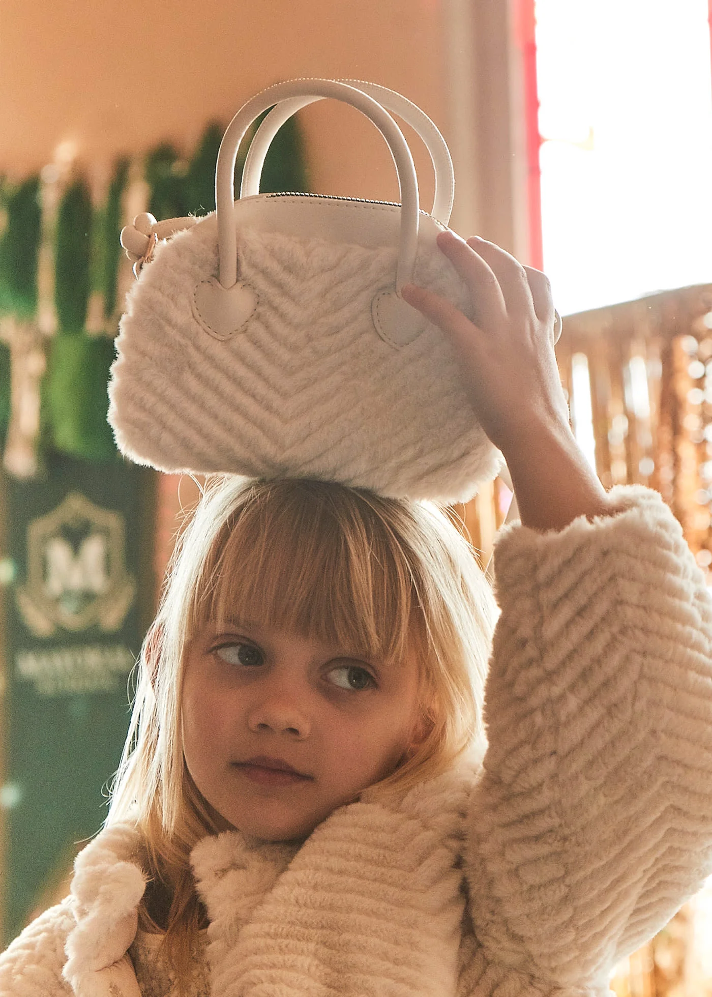 Faux Fur Handbag - Sand by Mayoral - Image 2