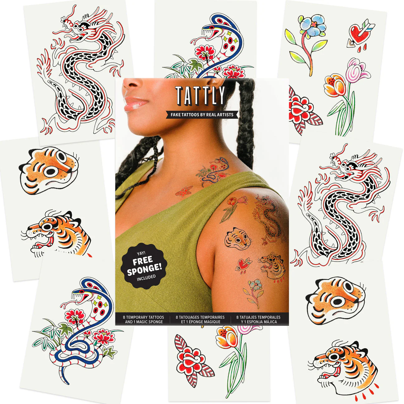Fierce and Friendly Tattoo Set by Tattly - Image 2
