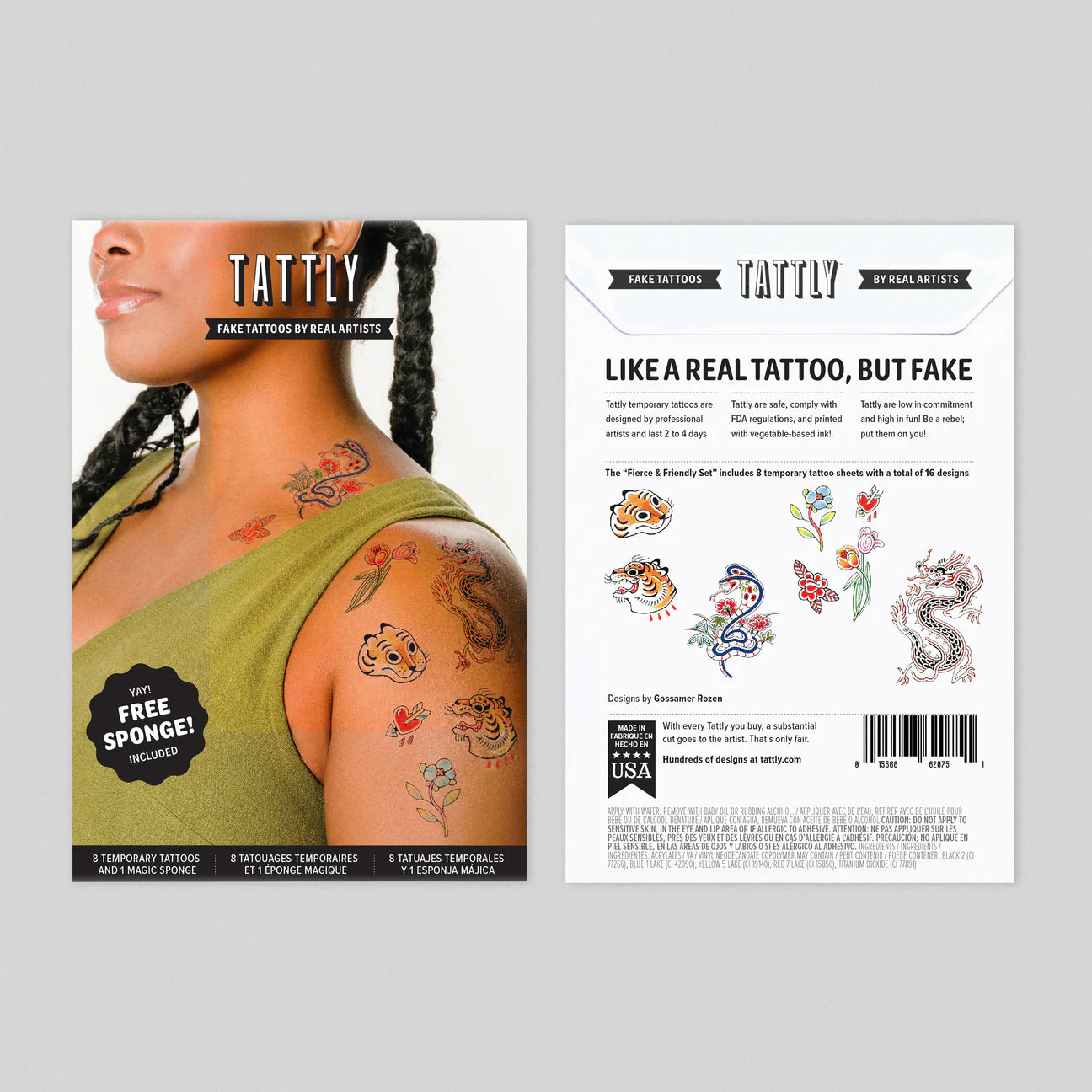 Fierce and Friendly Tattoo Set by Tattly - Image 6