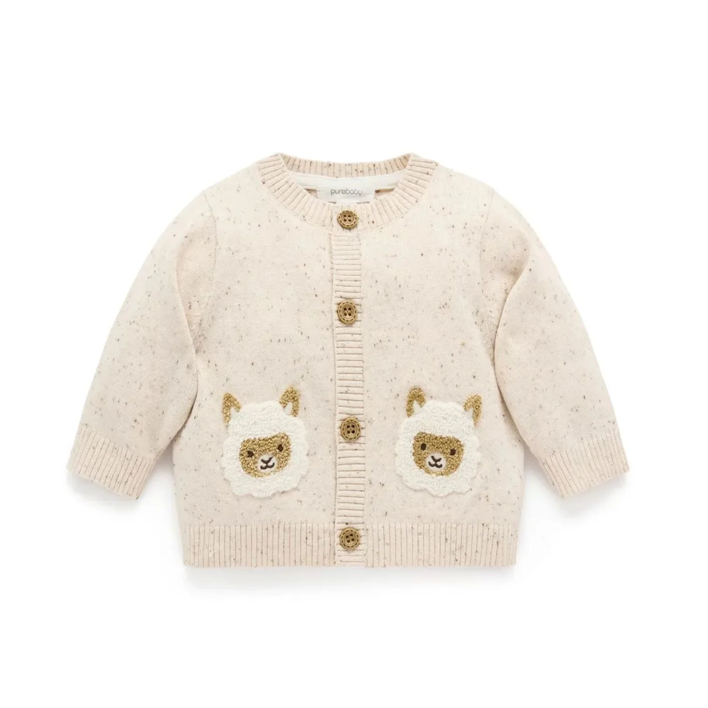 Fiesta Friends Cardigan - Llama by Purebaby