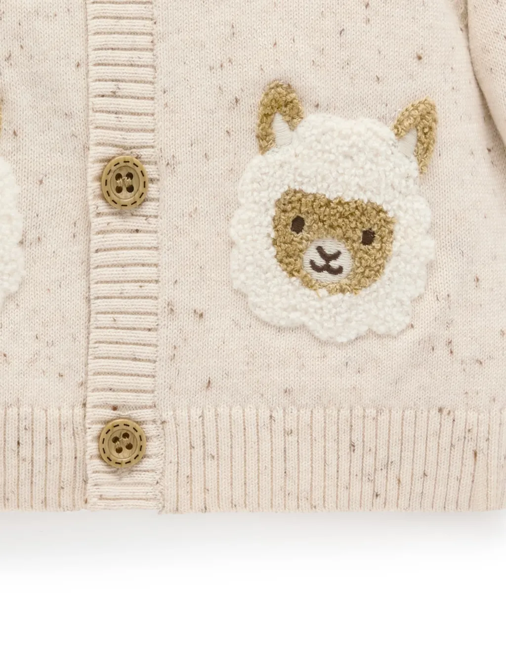 Fiesta Friends Cardigan - Llama by Purebaby - Image 5