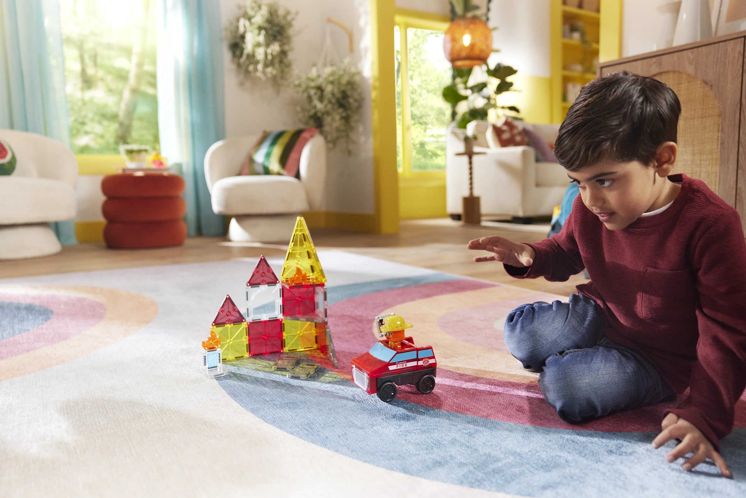 Fire Rescue 27 Piece Set by Magna-Tiles - Image 2