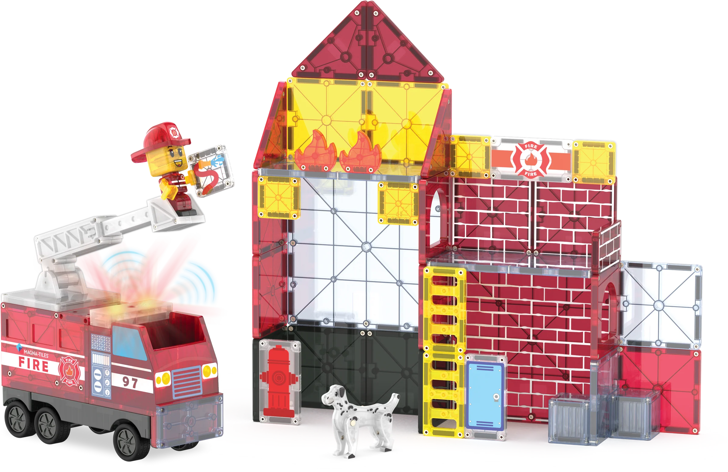 Fire Station 50-Piece Set by Magna-Tiles - Image 3