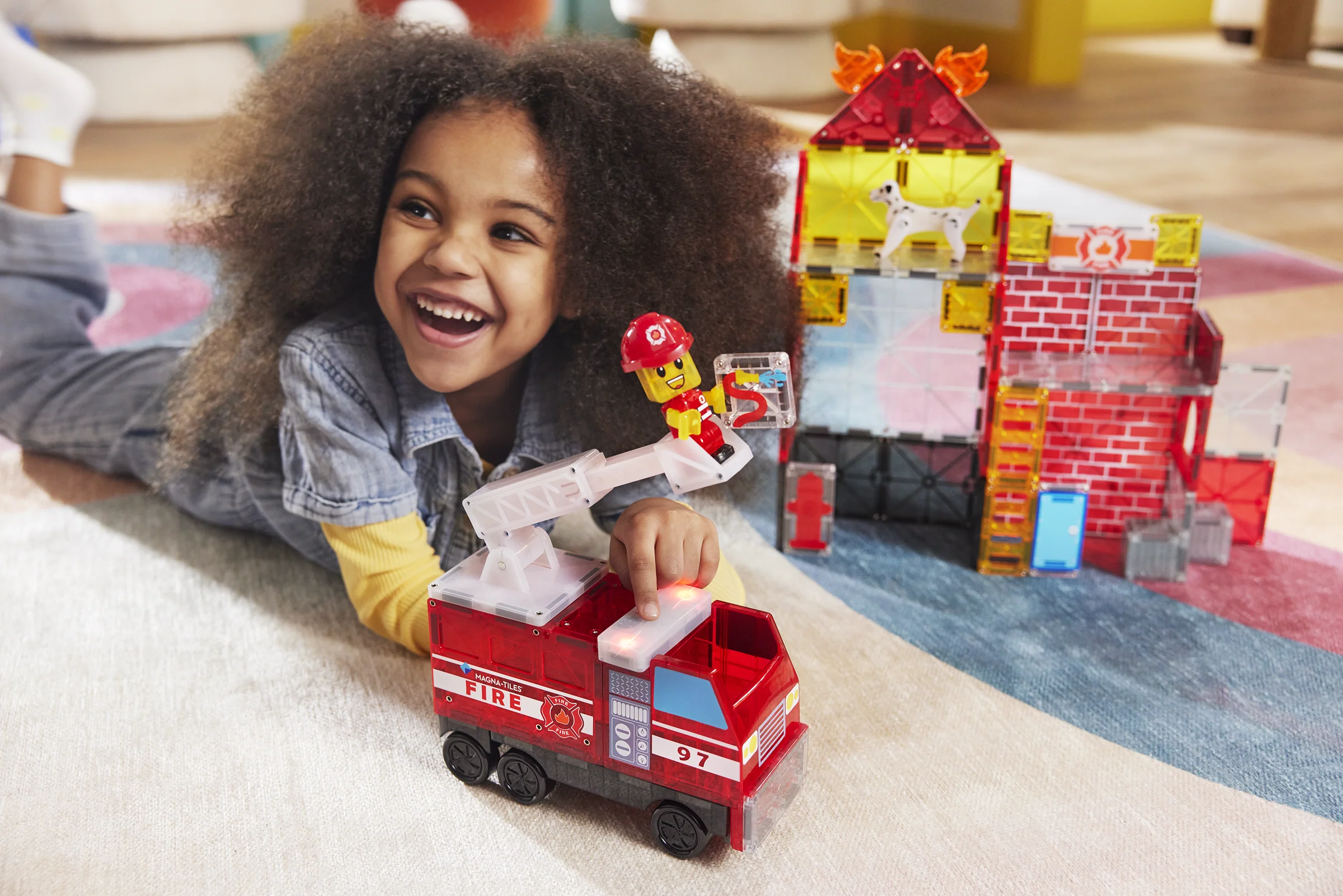 Fire Station 50-Piece Set by Magna-Tiles - Image 5