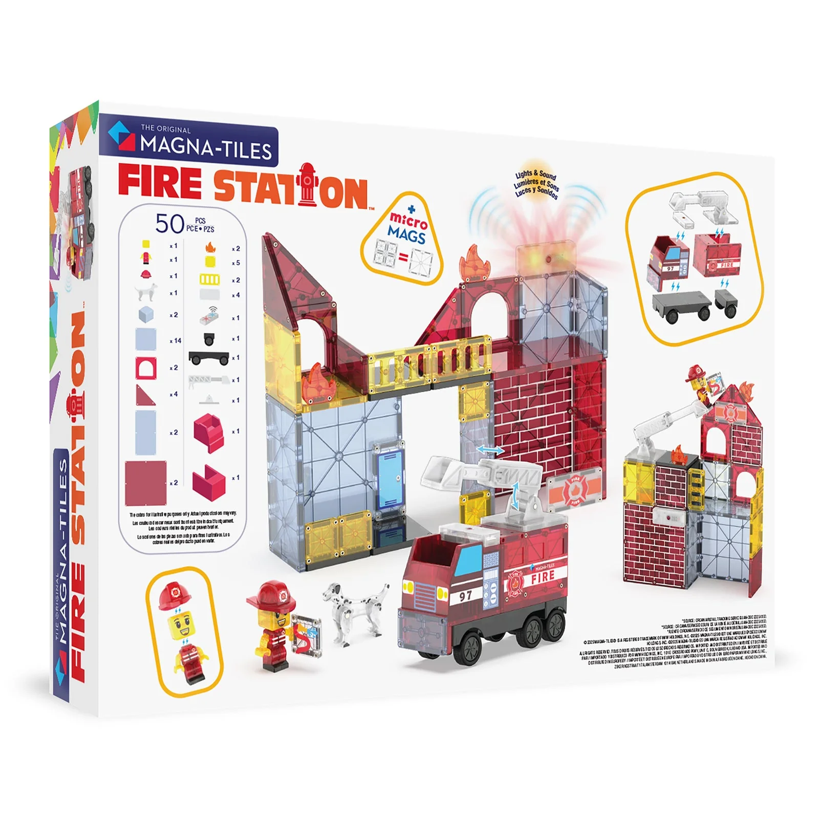 Fire Station 50-Piece Set by Magna-Tiles - Image 8