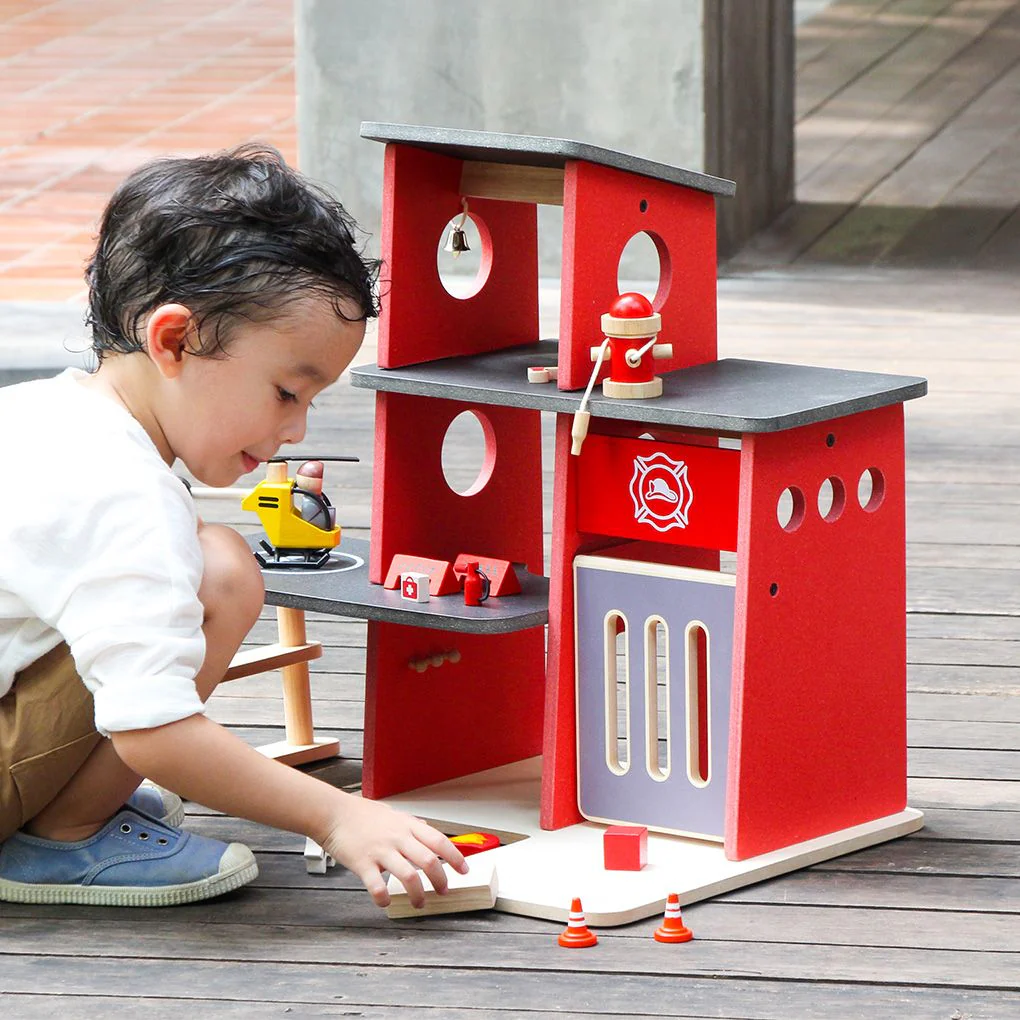 Fire Station by Plan Toys - Image 2