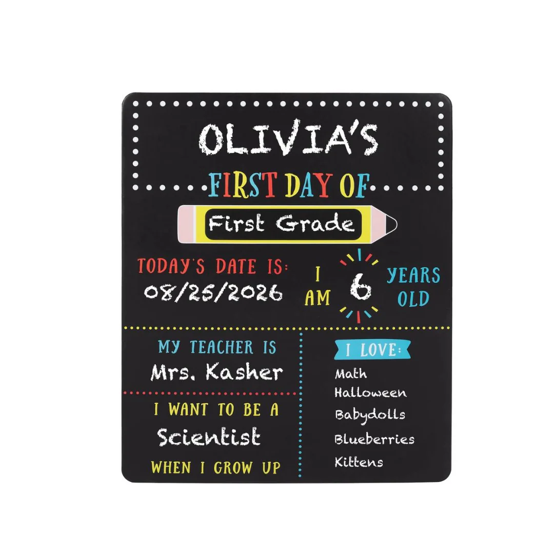 First Day and Last Day of School - Reversible Chalkboard by Kate & Milo - Image 3