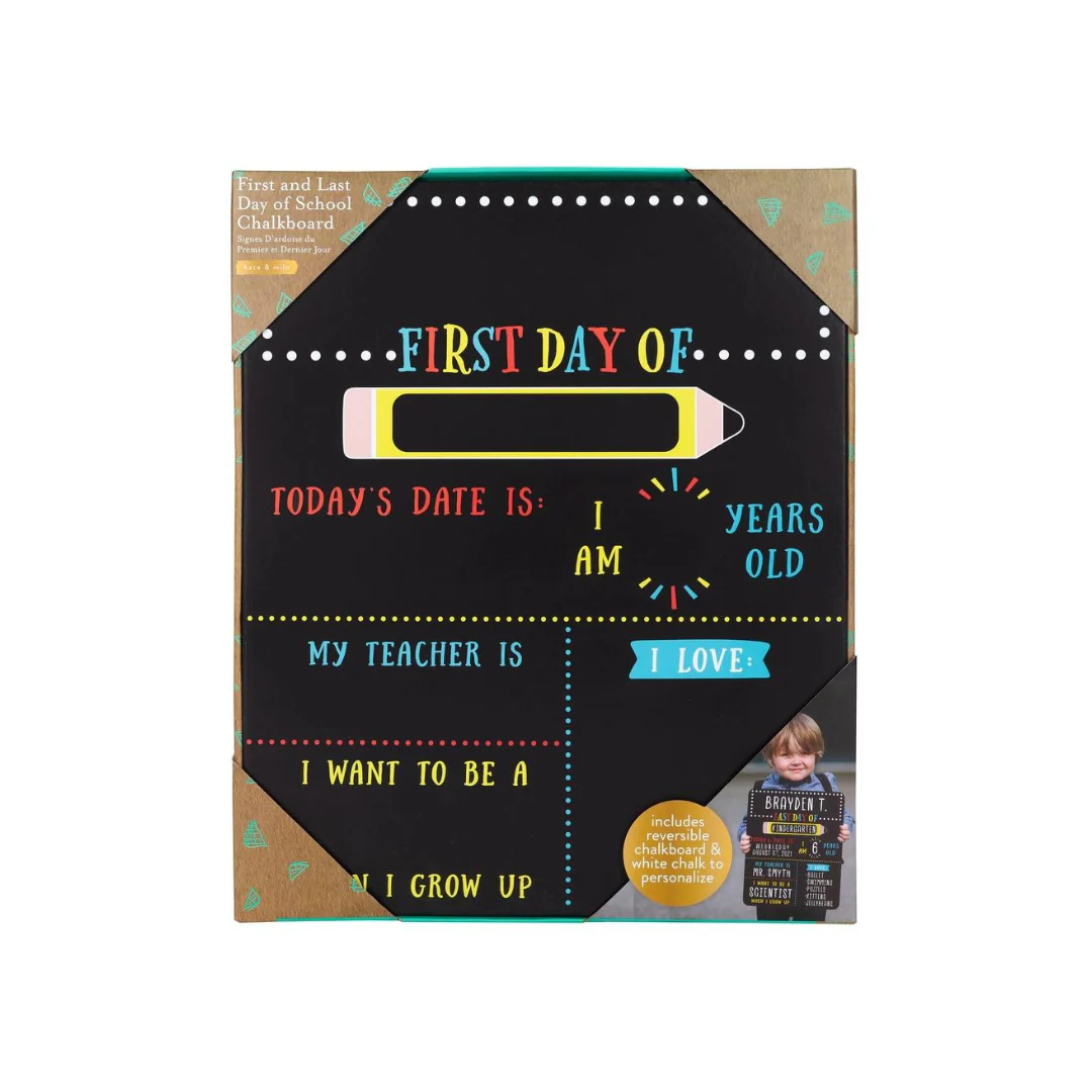 First Day and Last Day of School - Reversible Chalkboard by Kate & Milo - Image 7