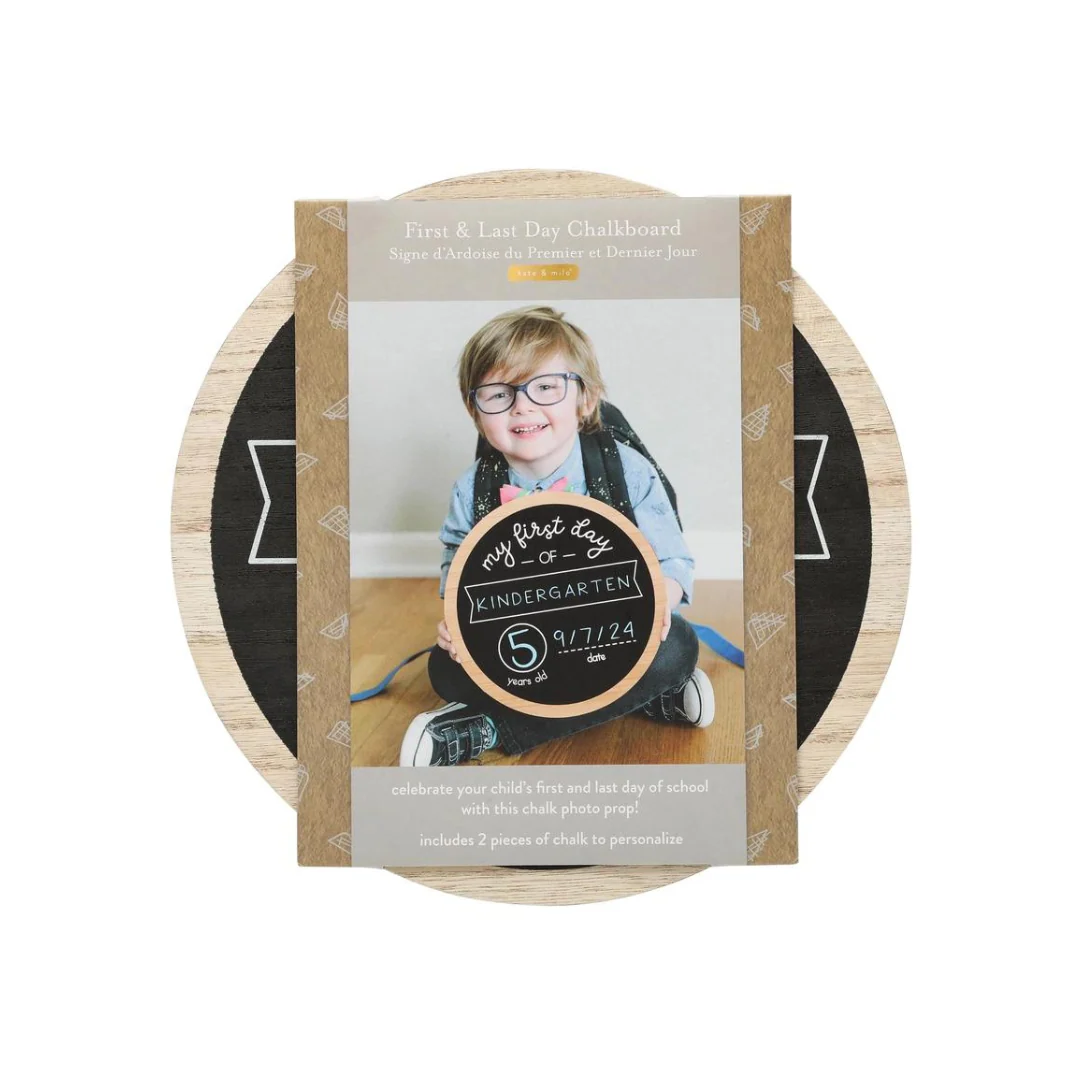 First & Last Day of School - Wooden Chalkboard by Kate & Milo - Image 5