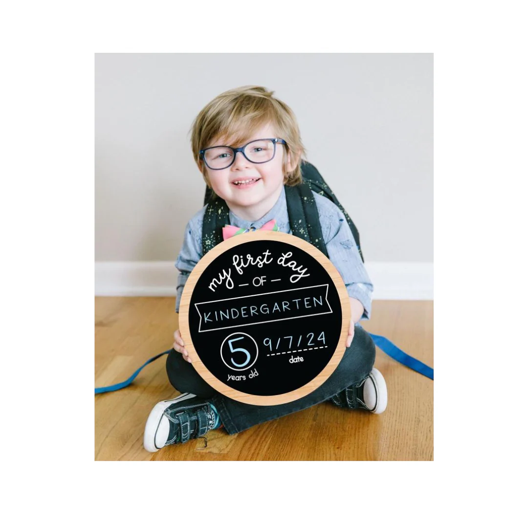 First & Last Day of School - Wooden Chalkboard by Kate & Milo - Image 6