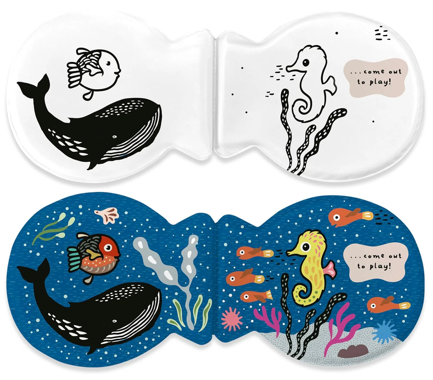 Fish and Friends Shaped Bath Book by Wee Gallery - Image 3